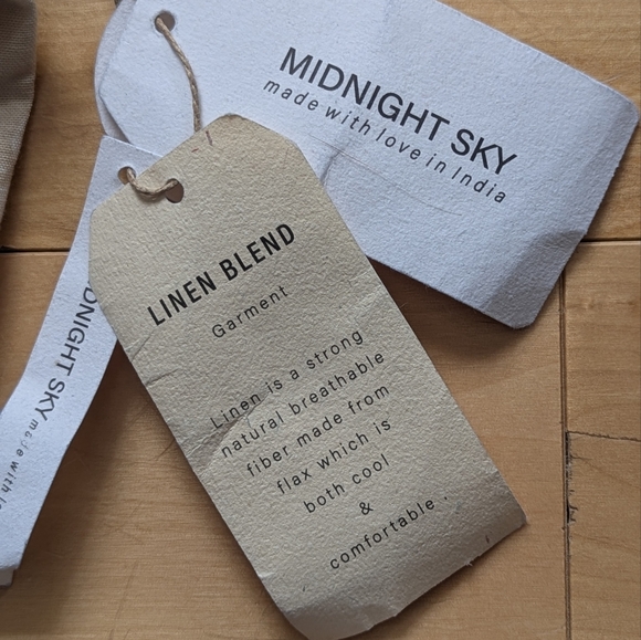 Elegant Beige Linen Blend 2 piece set - Picture 5 of 6